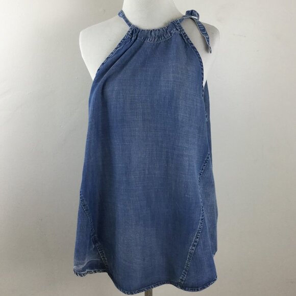 Cloth & Stone Chambray Halter Top l - Picture 2 of 8